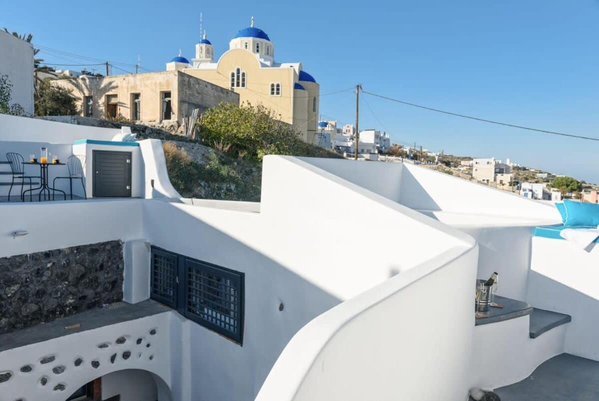 サントリーニSantorini Traditional Apt With Private Hot Tubアパートメント エクステリア 写真